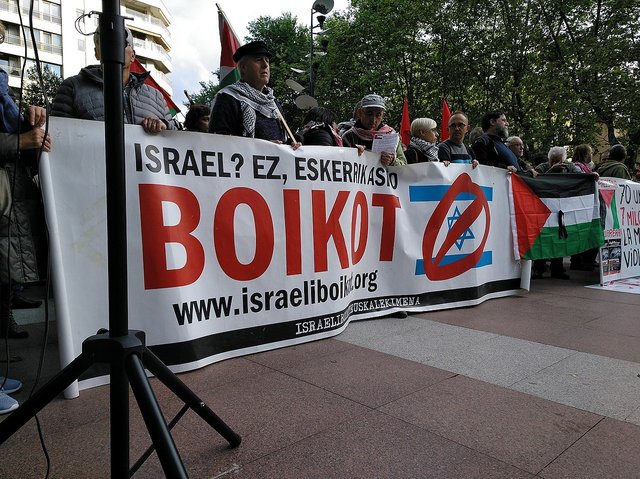 Protest against the killings in Gaza, San Sebastian, The Basque Country Spain 2018